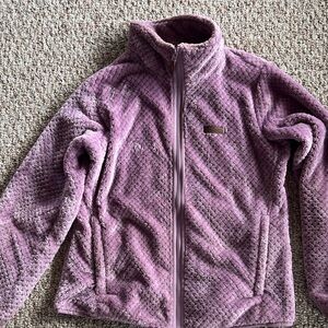 Columbia Lavender Textured Fleece Jacket